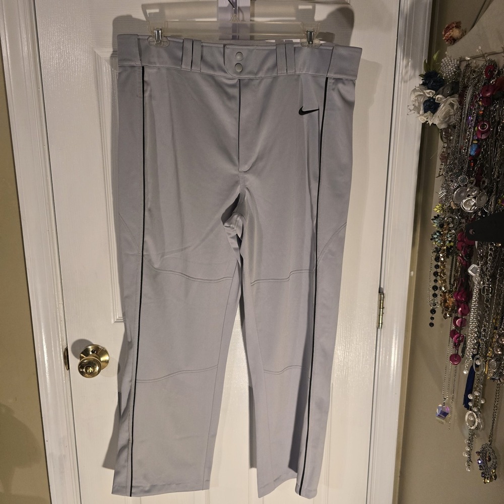 Nike Vapor Select Baseball Pants Grey Pocket Men BASEBALL SOFTBALL Size‎ XXL NWT